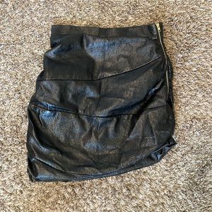 Lioness Leather Skirt